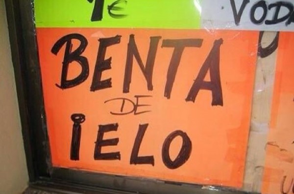 Errores ortográficos imperdonables. Venta (con b) de hielo (sin hache)